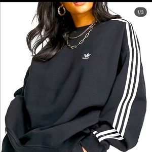 Adidas Black & White Crewneck